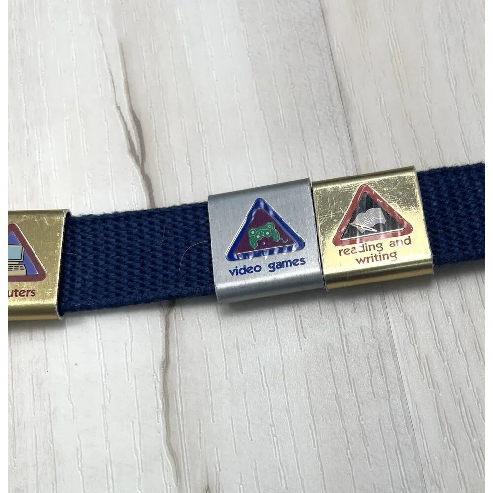 VTG 90s Boy CUB SCOUTS Navy Fabric S/M 30